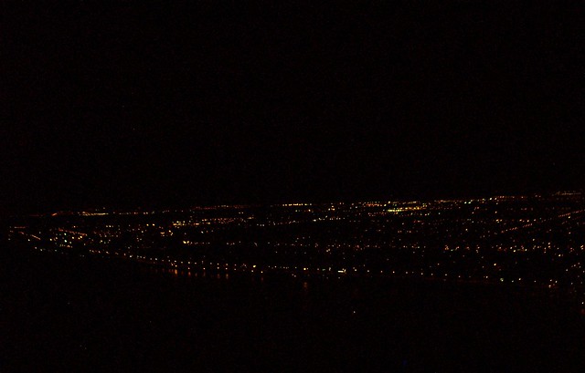 nighttime river view