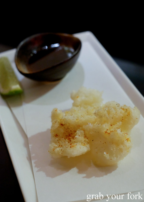 Cuttlefish tempura at Sokyo at The Star, Pyrmont