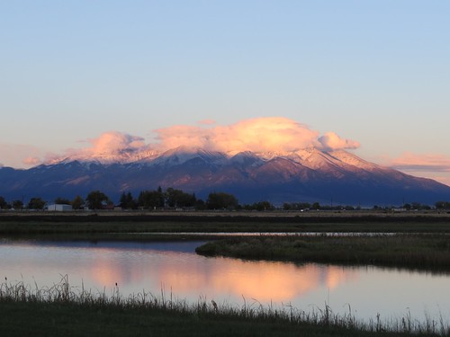 sunset mountain peak blanca alamosacolorado blancavistapark