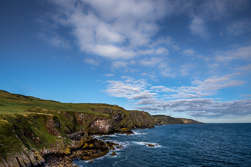 seascape coast scotland cliffs stabbs petticowick