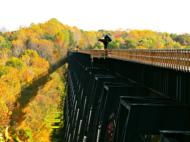 Fall is spectacular at High Bridge Trail State Park - bring your bike!