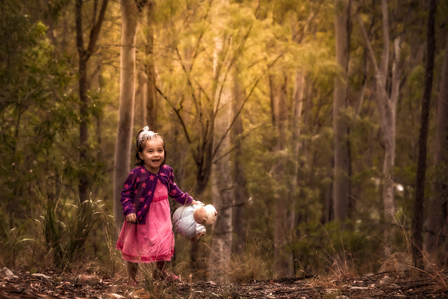 Little girl in the Bush