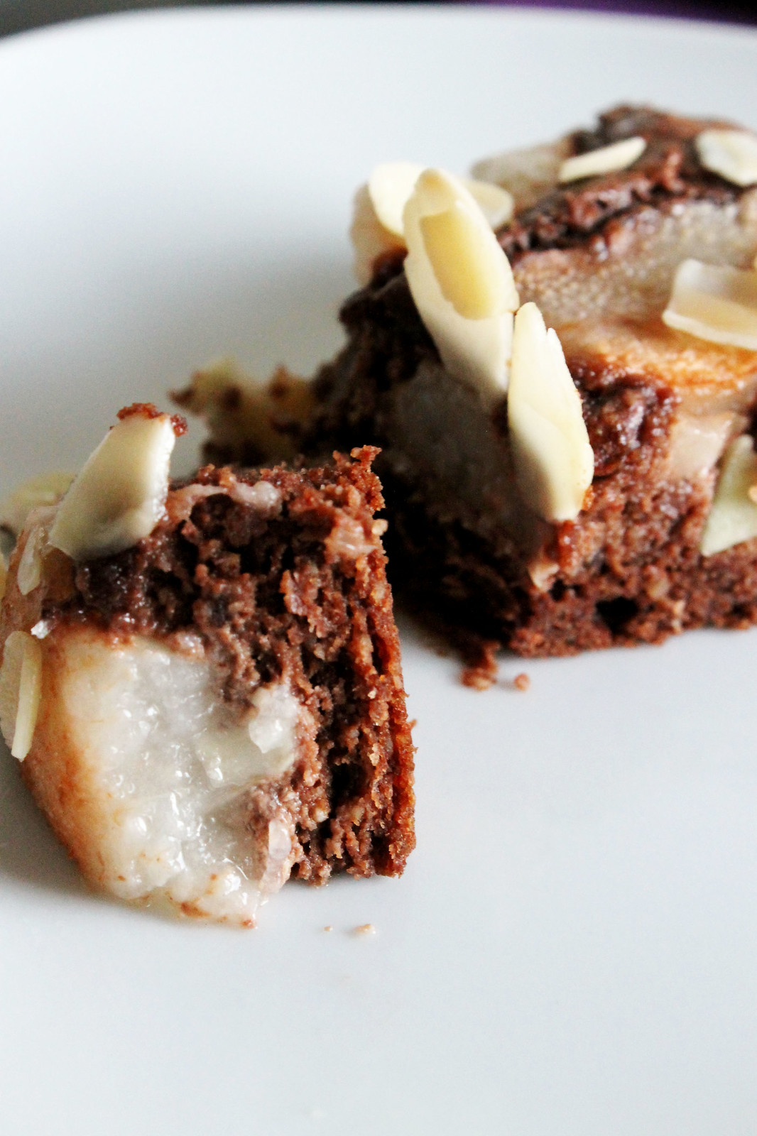 Pear and Almond Chocolate Torte