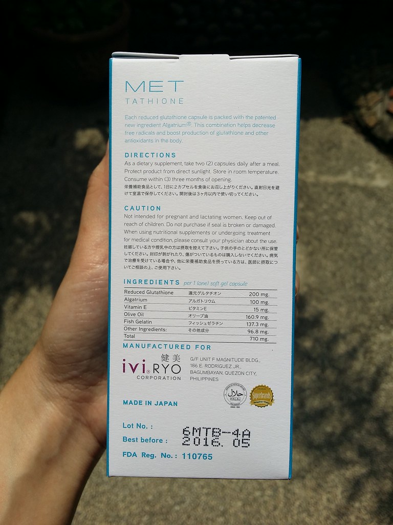 Met-tathione-ingredients