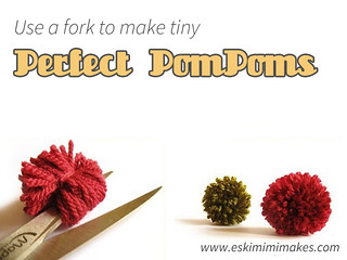 How To Make PomPoms Using A Fork