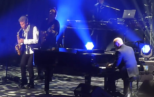 Billy Joel with sax player