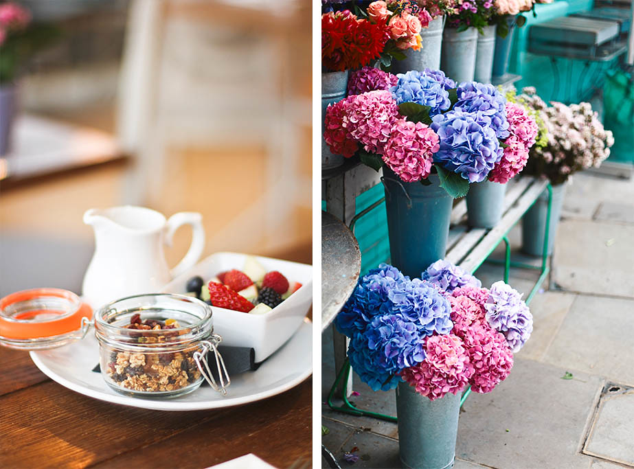 London cereal and flowers