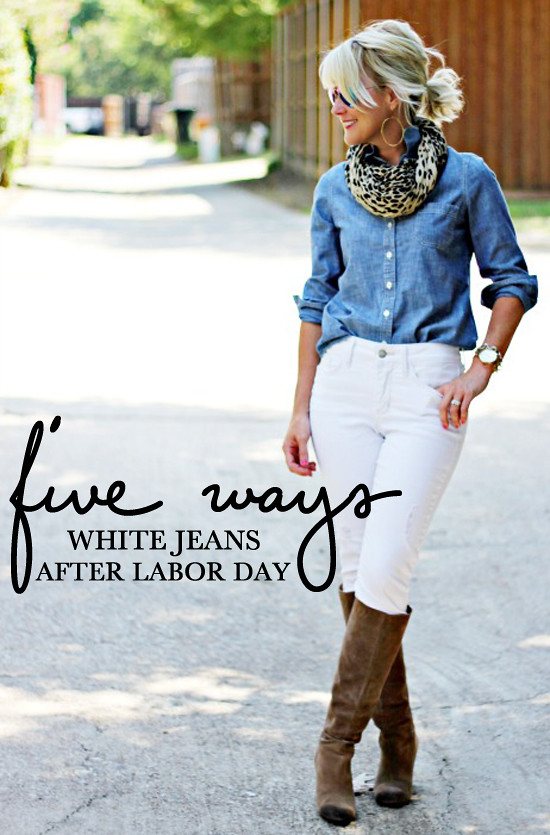 Hi Sugarplum | White Jeans After Labor Day