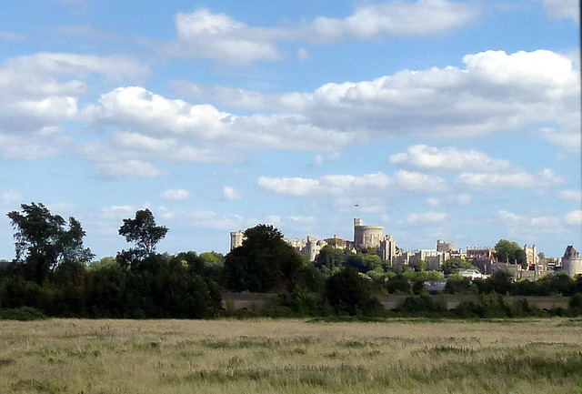 Windsor Castle across the fields