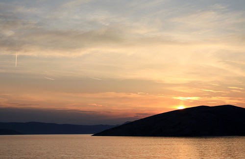 sunset sea beach strand sunrise see meer tramonto mare alba croazia spiaggia baska
