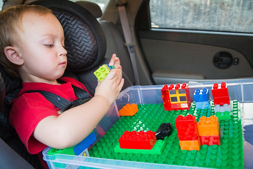 Car Seat Activity Kit with Legos