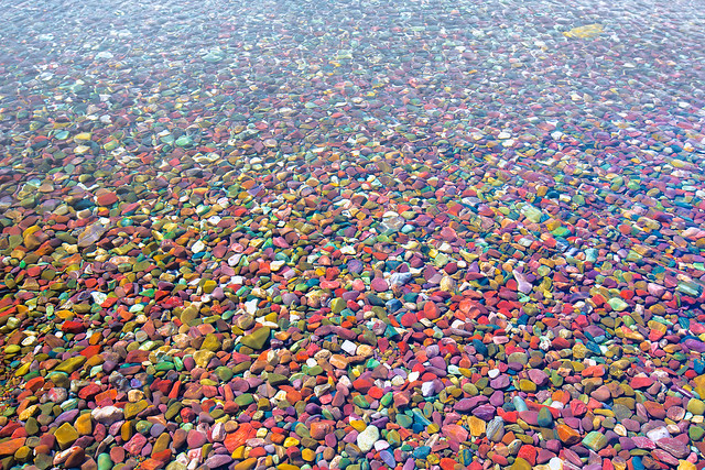 Colorful Rocks in the Lake