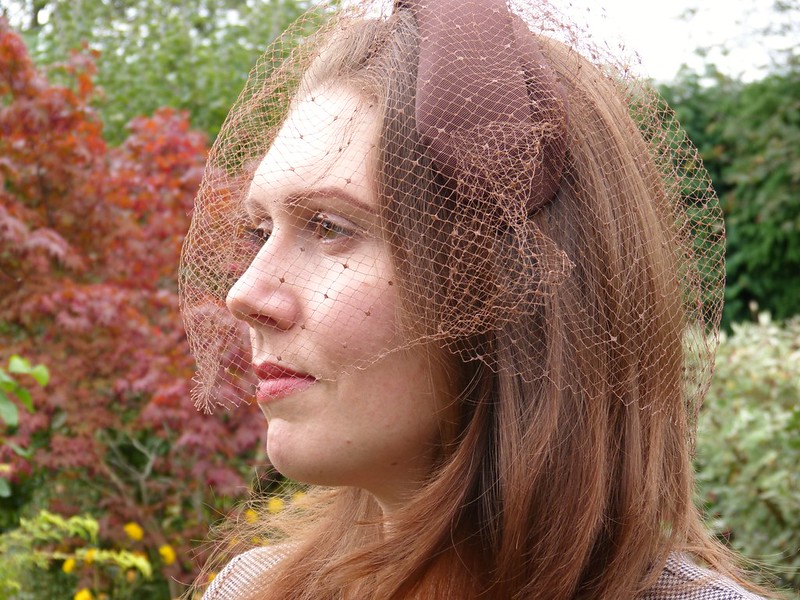 Brown bow hat