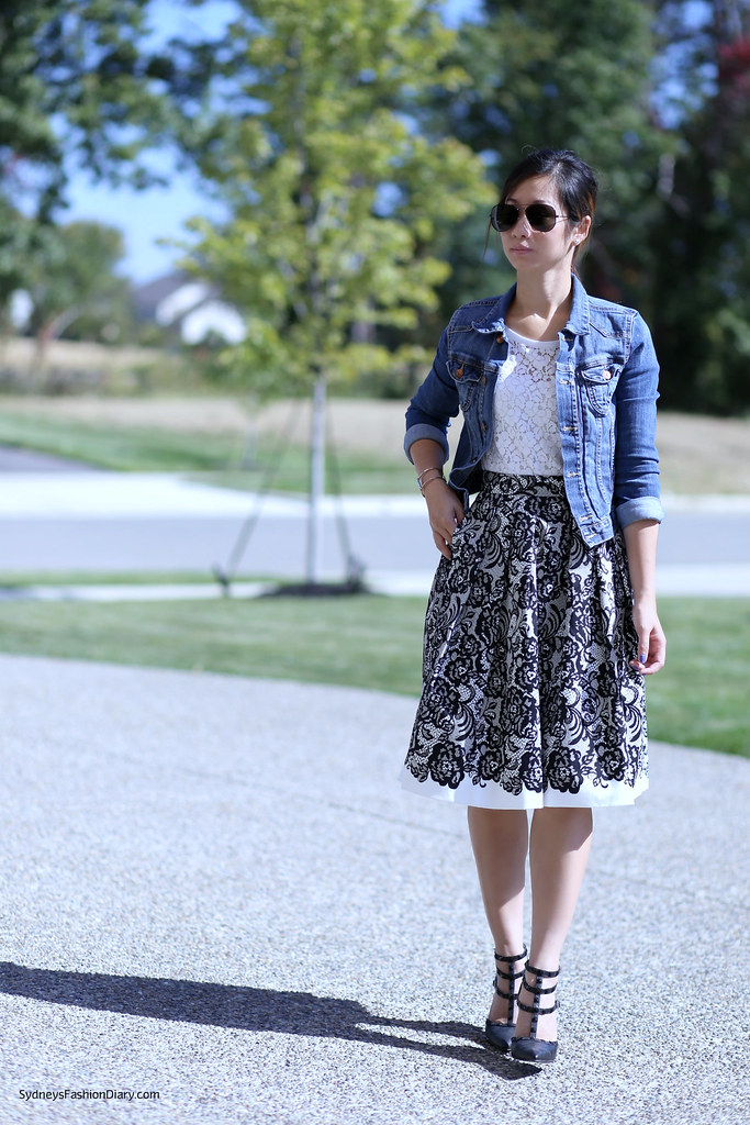 WHBM Lace Skirt