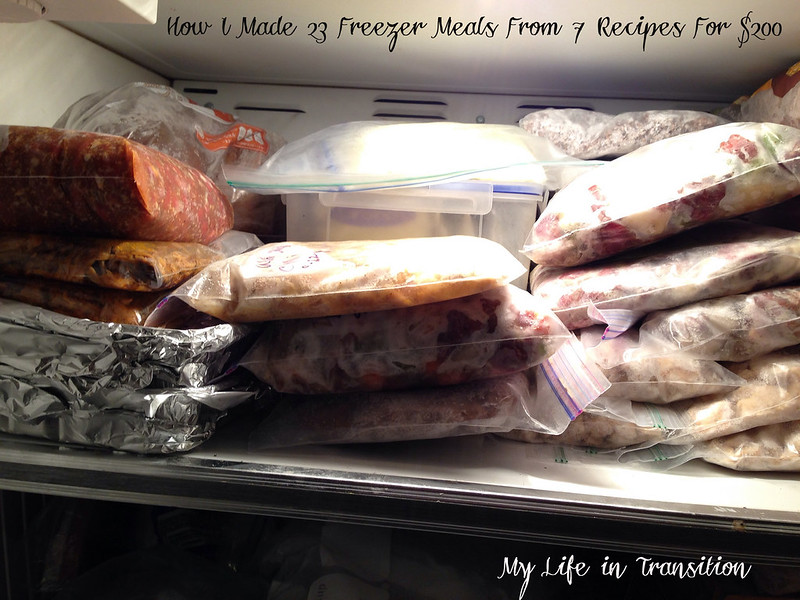 freezer meals: My Life in Transition