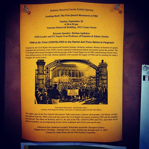 Today at Berkeley Historical Society!! #FSM