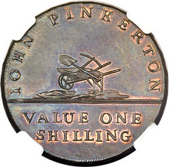 Hampshire. Basingstoke copper Shilling Token 1789 reverse