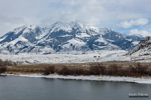 montana winter february cold snow snowy nikond750 tamron2470mmf28 cloudy overcast absarokamountains paradisevalley yellowstoneriver emigrant emigrantpeak flowing water geese flying birds