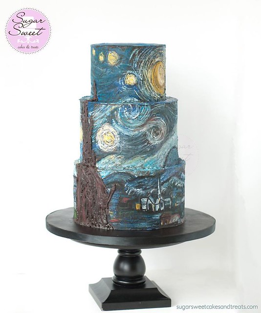 Starry Night in Chocolate by Sugar Sweet Cakes & Treats