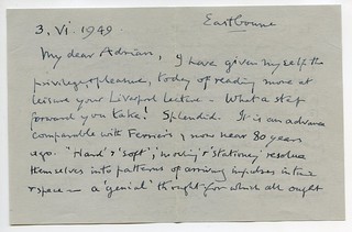 Sherrington to Adrian - 3 June 1949