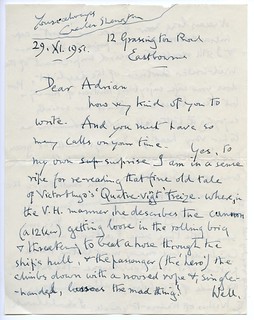 Sherrington to Adrian - 29 November 1951