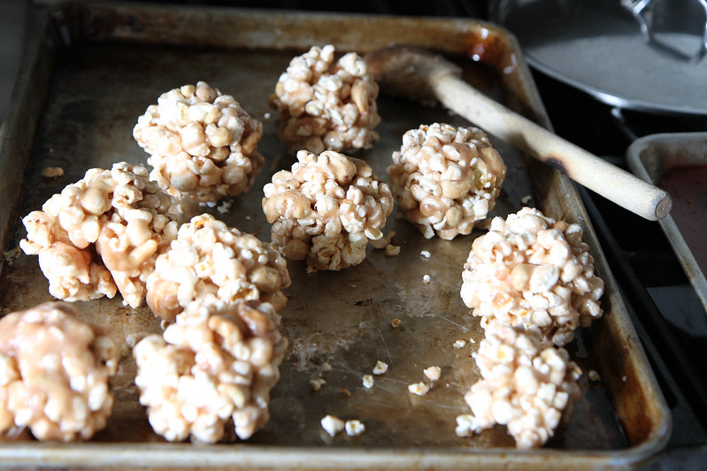 Salted Caramel Popcorn Balls (Vegan)