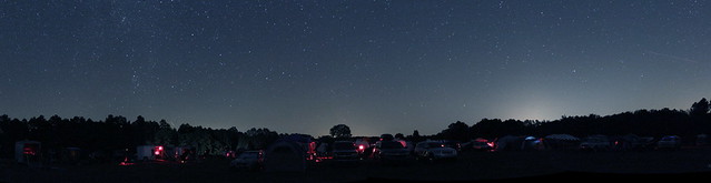 There is a large, wide-open viewing field for stargazing