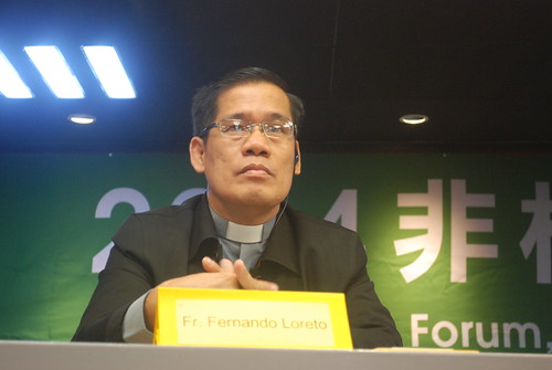 菲律賓反核人士 Fr. Fernando Loreto；攝影：彭瑞祥。
