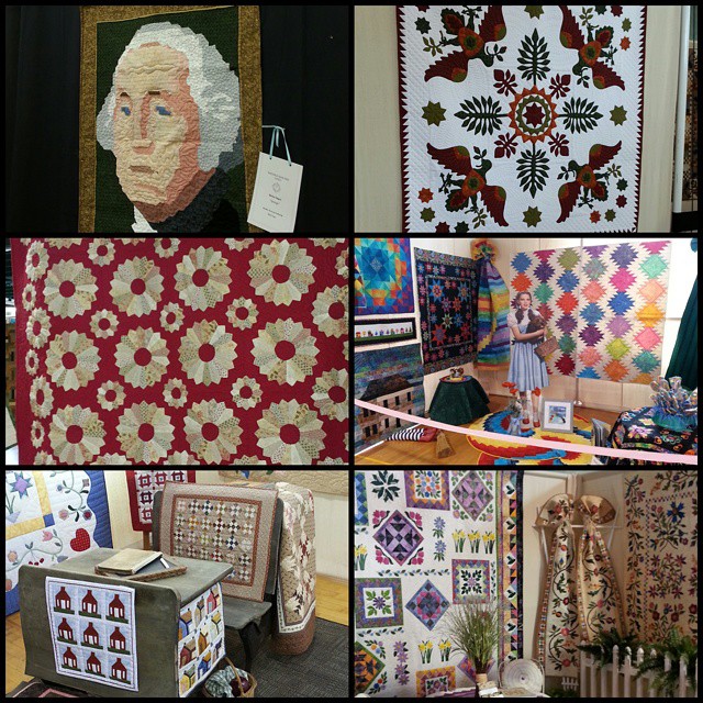 A few of the quilts from the show...now I need to make a red and cream Dresden plate!