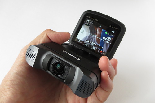 小型ビデオカメラCanon「iVIS mini X」でお台場の夜景を超広角 