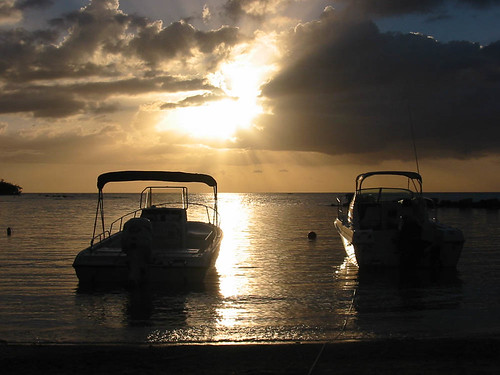 caborojo puertorico pri sunset boat reflection bahiaserena