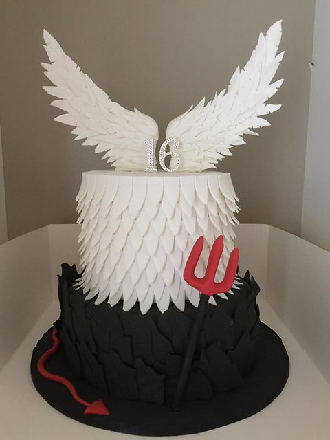 Angels and Demons Cake by Valentina Sukasman