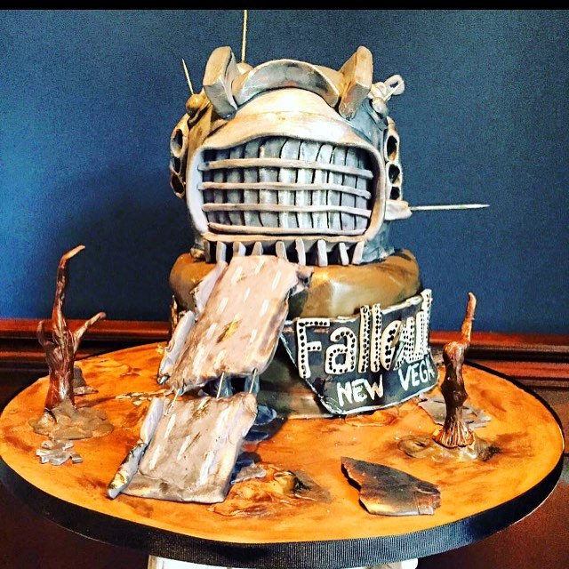 Fallout Video Game Themed Cake by LetThemEatCake