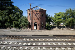 Remains of train water tower