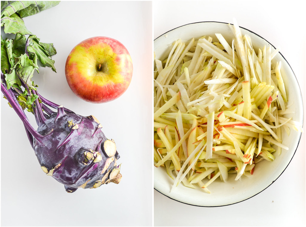 Kohlrabi, Apple, and Walnut Slaw Salad | Things I Made Today