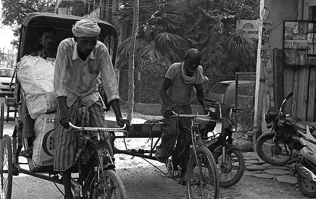 Dueling bike rickshaws