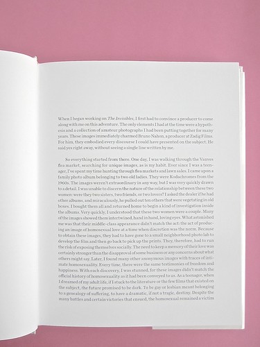 Sebastien Lifshitz, The Invisibles. Rizzoli International Publications 2014. Design: Isabelle Chemin. Incipit, a pag. [7] (part.), 1