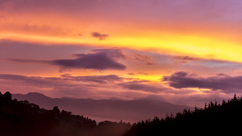 panorama colores amanecer hermoso acuarela montañas indescriptible sanjosépinula