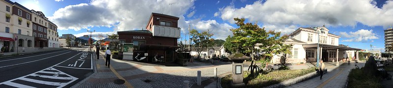 Outside Nikko JR station. For use in a blog post.