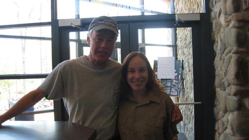 Dick Fox with Jennifer Saik at Shenandoah River State Park.