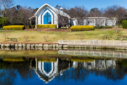 australia newsouthwales huntervalley pokolbin huntervalleygardens chapel church pond reflection canonef24105mmf4lisusm canoneos6d water building landscape watercourse lake placeofworship