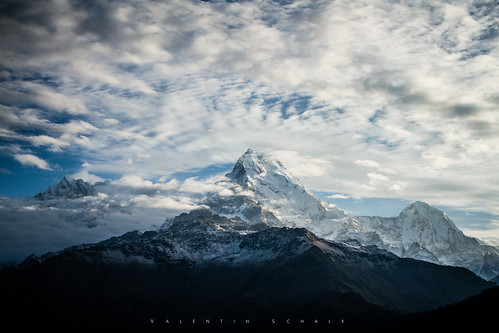nepal sky mountain snow sunrise trekking landscape high asia south glacier himalaya annapurna poonhill annapurnasouth 8000er