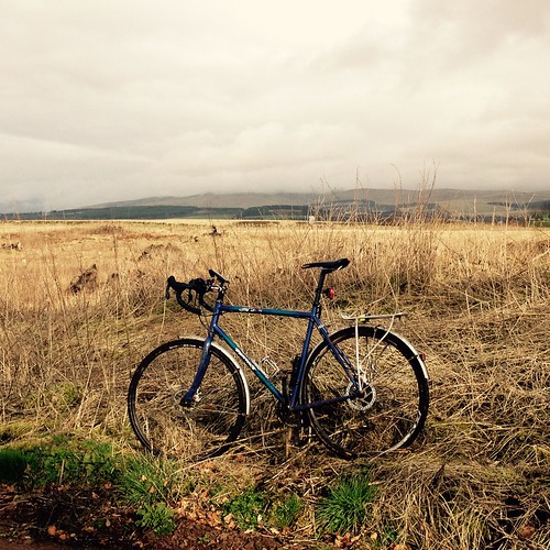 cycle cycling bicycle bicycling doune hillofrow views scotland winter