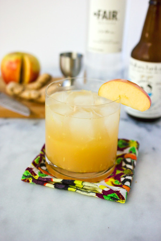Ginger Apple Kombucha Cocktail