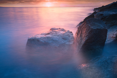 ocean blue sunset sea water prime big nikon warm long exposure 28mm filter nd stopper ghosty d800e