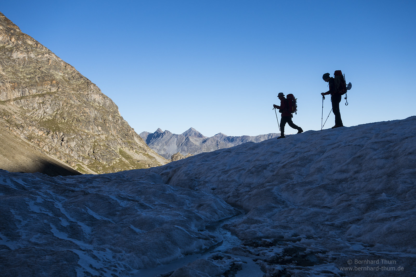 Mountaineers at Riedgletscher N°2