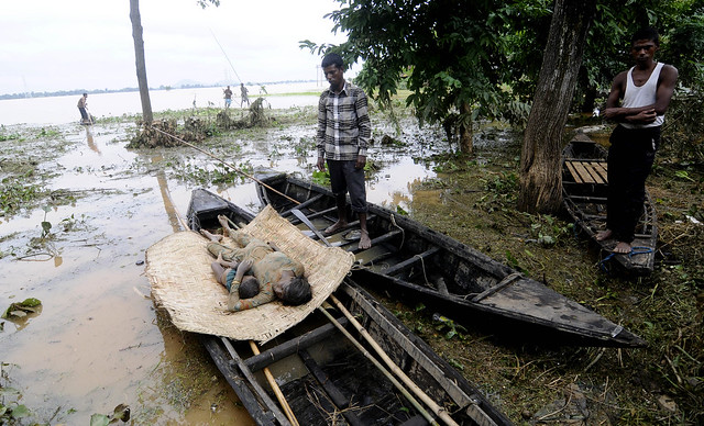 File photos of flood devastation in Goalpara and Kamrup districts of Assam by Biju Boro.