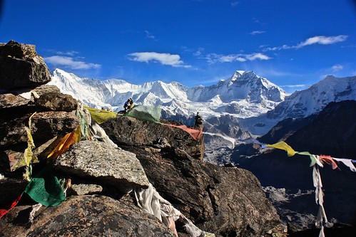 Looking out from Gokyo Ri
