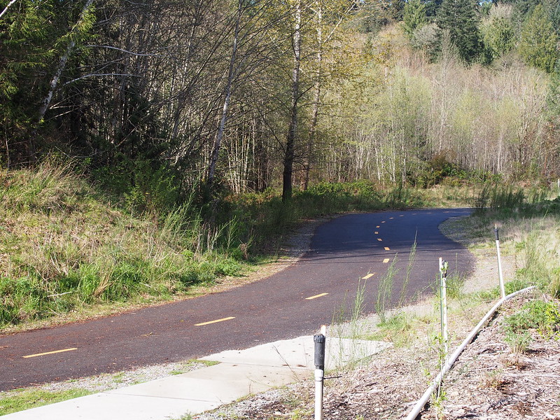 Cushman Powerline Trail: The most recent segment.