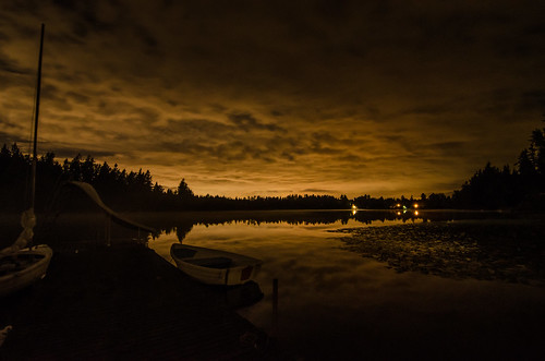 longexposure lake night pond lightpollution